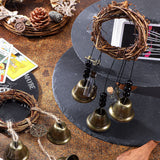 2pc  Witch Bells Protection Door Hangers Witch Wind Chimes Wreath Handmade Hanging Witch Bells Wiccan Magic Wind Chimes In Australia - Darrahopens