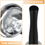 2 pc Hand Bell,  Ringing Bell with Handle, Dinner Bells for Inside Classroom Bell, for Food Line, Alarm, Jingles, Ringing (Silver)