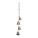 3pc Iron Wrought Bell Chime Handmade Brass Finish Wall Hanging Rope Bell In Australia - Darrahopens