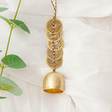 Bell Hanging Bell Good Luck Bell Chinese Feng Shui Bell with Coins for Wealth and Healthy Home Hanging Pendant Wind Chime In Australia - Darrahopens