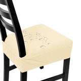 2pc Waterproof Seat Covers Set of 2, Dining Room Seat Covers, Stretch Chair Slipcover for Chairs with No Arms, Beige In Australia - Darrahopens