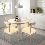 2pc Waterproof Seat Covers Set of 2, Dining Room Seat Covers, Stretch Chair Slipcover for Chairs with No Arms, Beige In Australia - Darrahopens