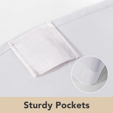 White Chair Covers for Party Folding Chair - Universal Fitted Chair Slipcovers Protector for Wedding, Banquet, Celebration