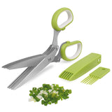 Kitchen Multipurpose Cutting Shear & Safety Cover & Cleaning Comb Scissors Sharp Shredding Shears Herb Scissors In Australia - Darrahopens