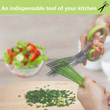 Kitchen Multipurpose Cutting Shear & Safety Cover & Cleaning Comb Scissors Sharp Shredding Shears Herb Scissors In Australia - Darrahopens
