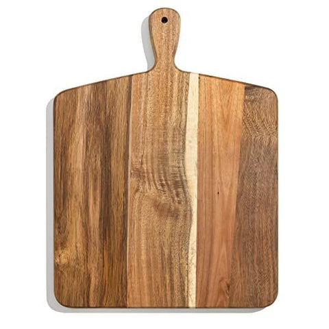 Chopping Board with Handle for Meat, Cheese Board, Vegetables, Bread, and Charcuterie - Decorative Wooden Serving Board In Australia - Darrahopens