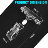 Plastic Merchandise Sign Clip Rotatable Pop Clip-on Holder Stand Price Display Holders Pack of  Clear