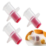 3pc Plastic Cupcake Corer Plunger Cutter Pastry Corer Digging Holes Tools for Muffin Cake Filling, Red In Australia - Darrahopens