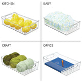2pc Plastic Kitchen or Pantry Storage Bins with Handles - Organization in Cabinet, Fridge or Freezer - Fruit Container In Australia - Darrahopens