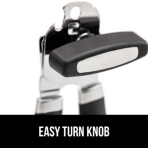 The Original Heavy Duty Stainless Steel Smooth Edge Manual Hand Held Can Opener With Soft Touch Handle