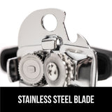 The Original Heavy Duty Stainless Steel Smooth Edge Manual Hand Held Can Opener With Soft Touch Handle