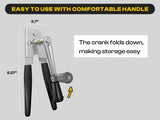Ergonomic Design Easy Crank Can Opener,  Black Handheld silicone crank can opener multifunctional bottle cap driver In Australia - Darrahopens