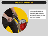 Ergonomic Design Easy Crank Can Opener,  Black Handheld silicone crank can opener multifunctional bottle cap driver In Australia - Darrahopens
