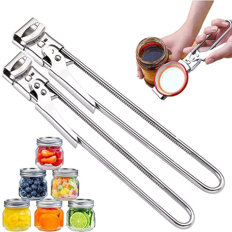 2pcs Adjustable Jar & Bottle Opener, Adjustable Multifunctional Stainless Steel Can Opener Jar Lid Gripper, Manual Jar  Opener In Australia - Darrahopens