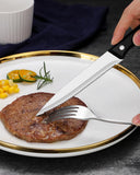 6pc Silverware Set with Steak Knives, Heavy Duty Stainless Steel Flatware Set , Food-Grade Tableware Cutlery Set, Utensil Sets In Australia - Darrahopens