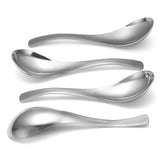 6pc  Thick Heavy-weight Soup Spoons, High Grade Stainless Steel Soup Spoons, Table Spoons, Set of 6 In Australia - Darrahopens