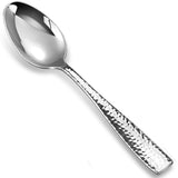 4pc Premium Hammered Spoons Set,  Stainless Steel, Set of , Fine Spoon Set with Squared Edge, Dishwasher Safe In Australia - Darrahopens