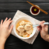 4pc Ceramic Soup Spoon, with Long Handle Easy to Hold, Non-slip Bottom, for Japanese Ramen,Noodle Soup Spoons In Australia - Darrahopens