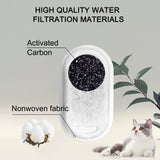 Cat Water Fountain Filters for  Stainless Steel Pet Water Dispenser Fountain Filter Replacement with Sponges ( Filters& Sponges) In Australia - Darrahopens