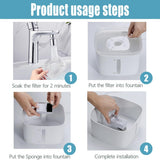 Fountain Replacement Filters Compatible with Automatic Dog Water Dispenser( Carbon Filters Pre-Filter Sponges Cleaning Brushes) In Australia - Darrahopens