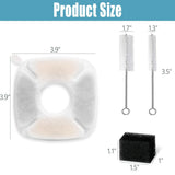 Fountain Replacement Filters Compatible with Automatic Dog Water Dispenser( Carbon Filters Pre-Filter Sponges Cleaning Brushes)
