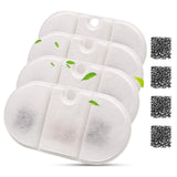 Cat Fountain Filters Replacement for Cat Water Fountain, Carbon Ion-Resin Filters&  Sponge Filters for Pet Fountain Dispenser