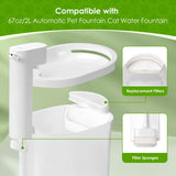 Pack Replacement Filters & Pack Replacement Filter Sponges for  Automatic Pet Fountain Cat Water Fountain Cat Water Dispenser