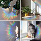 Window Stickers for Glass Windows, Bumper Window Decals, Bird Strike for Window Collisions, Reusable Rainbow Window Clings