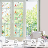 Stained Glass Window Film Non-Adhesive Static Cling Bird Frosted Glass Window Film Heat Control Window Stickers In Australia - Darrahopens