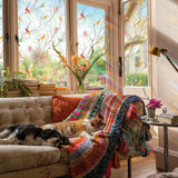 Stained Glass Window Film Non-Adhesive Static Cling Bird Frosted Glass Window Film Heat Control Window Stickers In Australia - Darrahopens