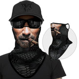 5pc Neck Gaiter Face Mask with Ear Loops Bandana Face Mask Scarf Face Cover for Men Women