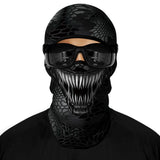 5pc Ski Mask Motorcycle Full Face Mask Outdoor Tactical Hood Headwear Mask Ghosts Skull Mask Men Women for Halloween