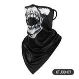 5pc Scarf Mask Bandana with Ear Loops , Neck Gaiter  Dust  Sun Protection Outdoors Face Mask for Women Men