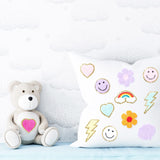 Self Adhesive Chenille Patches Colorful Cute Chenille Embroidered Patches Glitter Chenille Patches Sticker Applique for Clothing In Australia - Darrahopens