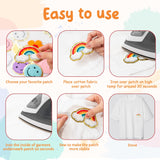 Self Adhesive Chenille Patches Colorful Cute Chenille Embroidered Patches Glitter Chenille Patches Sticker Applique for Clothing In Australia - Darrahopens