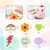 Self Adhesive Chenille Patches Colorful Cute Chenille Embroidered Patches Glitter Chenille Patches Sticker Applique for Clothing In Australia - Darrahopens
