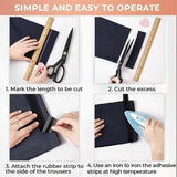 2pc Trousers Edge Modified Strips, Iron-on Instant Hem Tape,  Pants Edge Shorten Self-Adhesive, Trouser Mouth Paste Edge Fabric Tape In Australia - Darrahopens