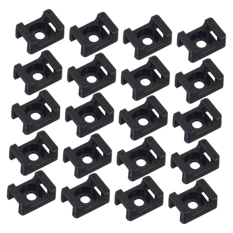 20pc Cable Tie Mounting, Zip Tie Base,Screw Hole, Cord Tie Mount Wire Tie Holder Fix Bottom Wire Management for Home In Australia - Darrahopens