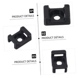 20pc Cable Tie Mounting, Zip Tie Base,Screw Hole, Cord Tie Mount Wire Tie Holder Fix Bottom Wire Management for Home In Australia - Darrahopens