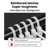 Mounting Hole Cable Ties  - Nail Screw Wire Hole Zip Tie ( Clear/Natural)  Fixed head strap screw hole and white strap hole strap