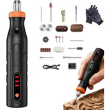 Mini Handheld Cordless Rotary Tool, 3 Speed Multi-Purpose Mini Electric Grinder Kit, Mini Cordless Rotary Tool Kit, 41-Piece, for Polishing, Drilling, Carving, Cutting, DIY Crafts