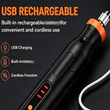 Mini Handheld Cordless Rotary Tool, 3 Speed Multi-Purpose Mini Electric Grinder Kit, Mini Cordless Rotary Tool Kit, 41-Piece, for Polishing, Drilling, Carving, Cutting, DIY Crafts