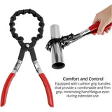 Exhaust Cutter for Pipe Removal, 3/4" to 3-1/4" Pipe Cutting Range, Cushion Grip Chain Cutter for Muffler, Tailpipe & Catalytic Converter Repair