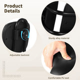 Bike Seat with Backrest, Oversized Bicycle Saddle with Back Support, Wide Bike Padded PU Cushion Saddle, Universal Saddle Replacement for Tricycle, Height Adjustable