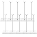 10PCS Clear Acrylic Balloon Stand Set, 15.7" Table Balloon Stand with Square Base, Reusable Balloon Centerpieces for Tables, Party Wedding Decorations