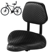 Bike Seat with Adjustable Backrest, Wide Padded Bicycle Saddle with Back Support, PU Cushion Comfort Bike Seat Replacement for Electric Bikes Tricycles Mountain Bikes, Height Adjustable Support In Australia - Darrahopens