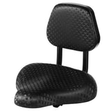 Bike Seat with Adjustable Backrest, Wide Padded Bicycle Saddle with Back Support, PU Cushion Comfort Bike Seat Replacement for Electric Bikes Tricycles Mountain Bikes, Height Adjustable Support In Australia - Darrahopens