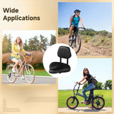 Bike Seat with Adjustable Backrest, Wide Padded Bicycle Saddle with Back Support, PU Cushion Comfort Bike Seat Replacement for Electric Bikes Tricycles Mountain Bikes, Height Adjustable Support In Australia - Darrahopens