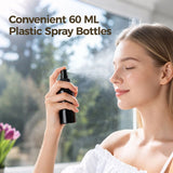 100PCS Black Plastic Spray Bottles, 2oz Portable Travel Bottle, 60 ml Fine Mist Sprayers, Refillable Empty Plastic Containers for Perfumes Cosmetics Cleaning Solutions In Australia - Darrahopens