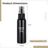 100PCS Black Plastic Spray Bottles, 2oz Portable Travel Bottle, 60 ml Fine Mist Sprayers, Refillable Empty Plastic Containers for Perfumes Cosmetics Cleaning Solutions In Australia - Darrahopens